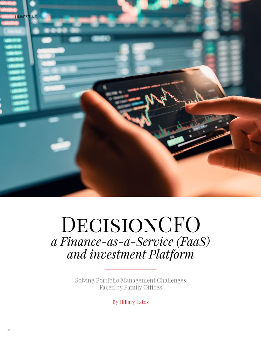 Impact Wealth Magazine Article Titled: DecisionCFO a Finance-as-a-Service (FaaS) and investment Platform